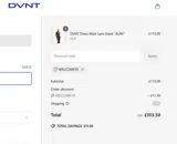 WELCOME10 coupon verification screenshot