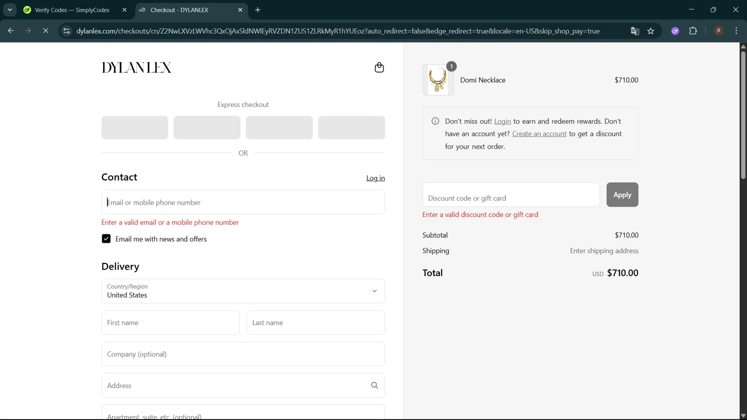 Dylanlex coupon code screenshot showing code GIVE300GET100 applied at Dylanlex checkout page. Uploaded by SimplyCodes community member ShrewdPro2243 on Jun 1, 2025