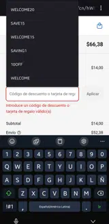 BLACK-BLK coupon verification screenshot
