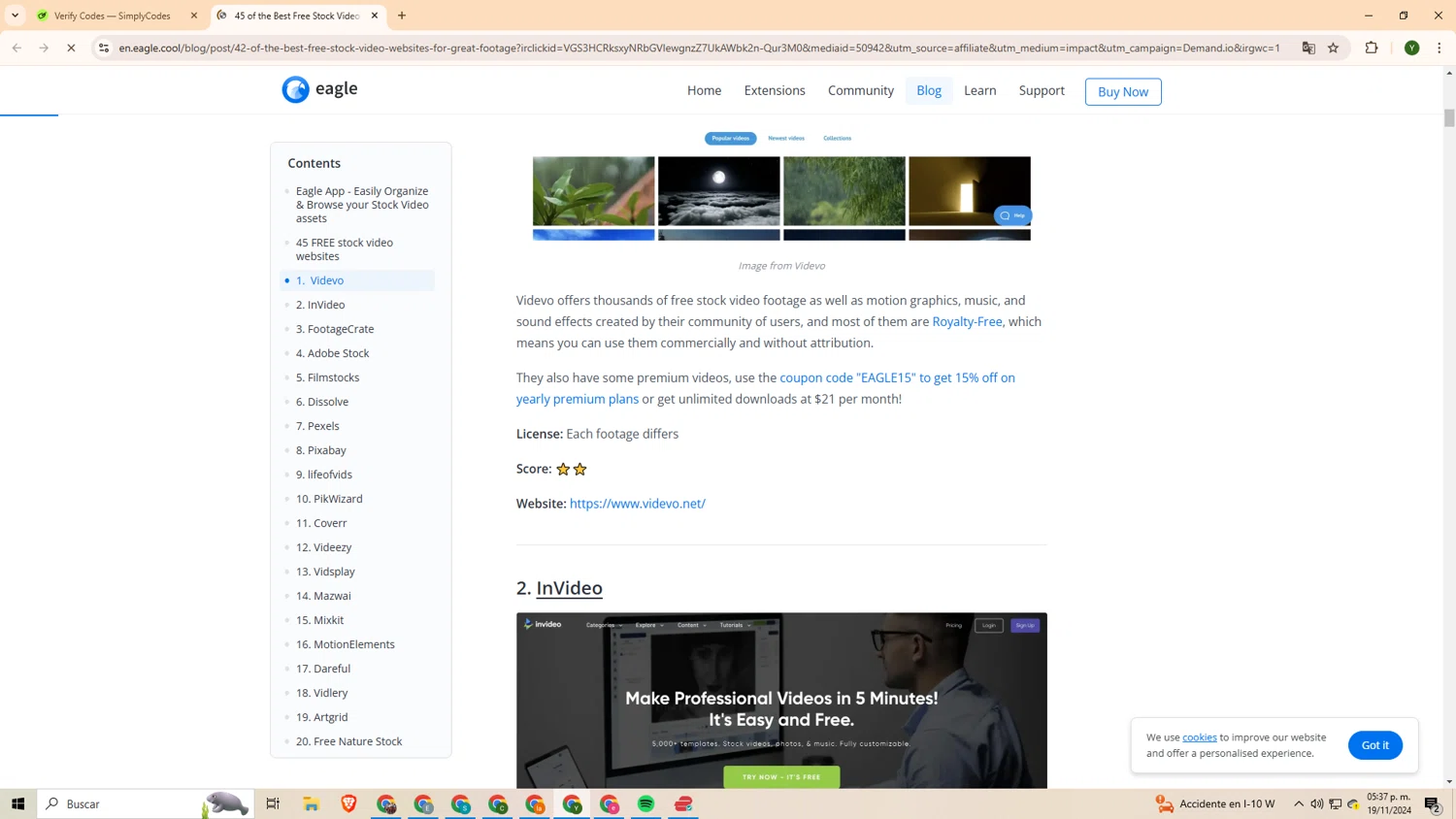 Eagle.cool checkout page showing Eagle.cool promo code box | Screenshot taken by SimplyCodes community member on Nov 19, 2024