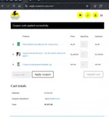BLACKBURN coupon verification screenshot