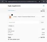 RAFA coupon verification screenshot