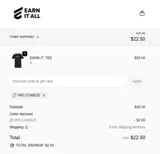 WELCOME20 coupon verification screenshot