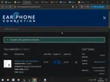Earphone Connection coupon verification screenshot