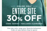 save30 coupon verification screenshot