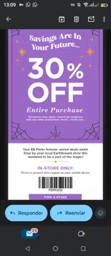 Perks30 coupon verification screenshot