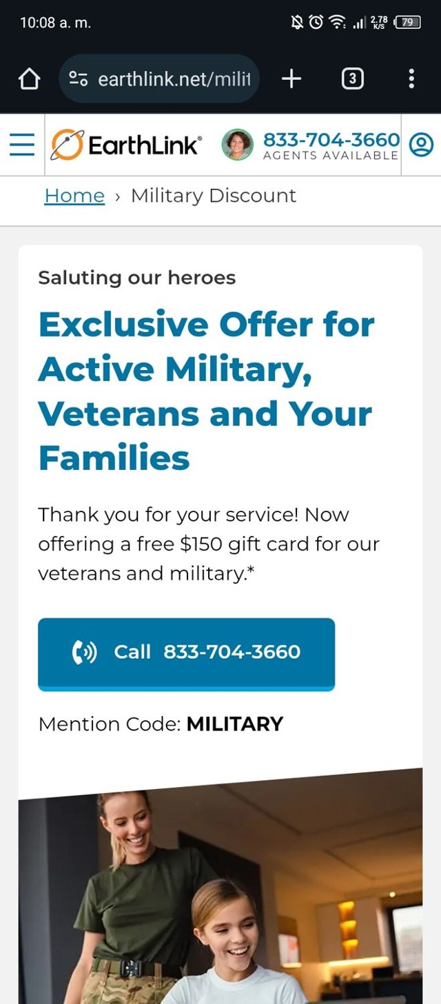 Earthlink checkout page showing Earthlink promo code box | Screenshot taken by SimplyCodes community member on Dec 23, 2023