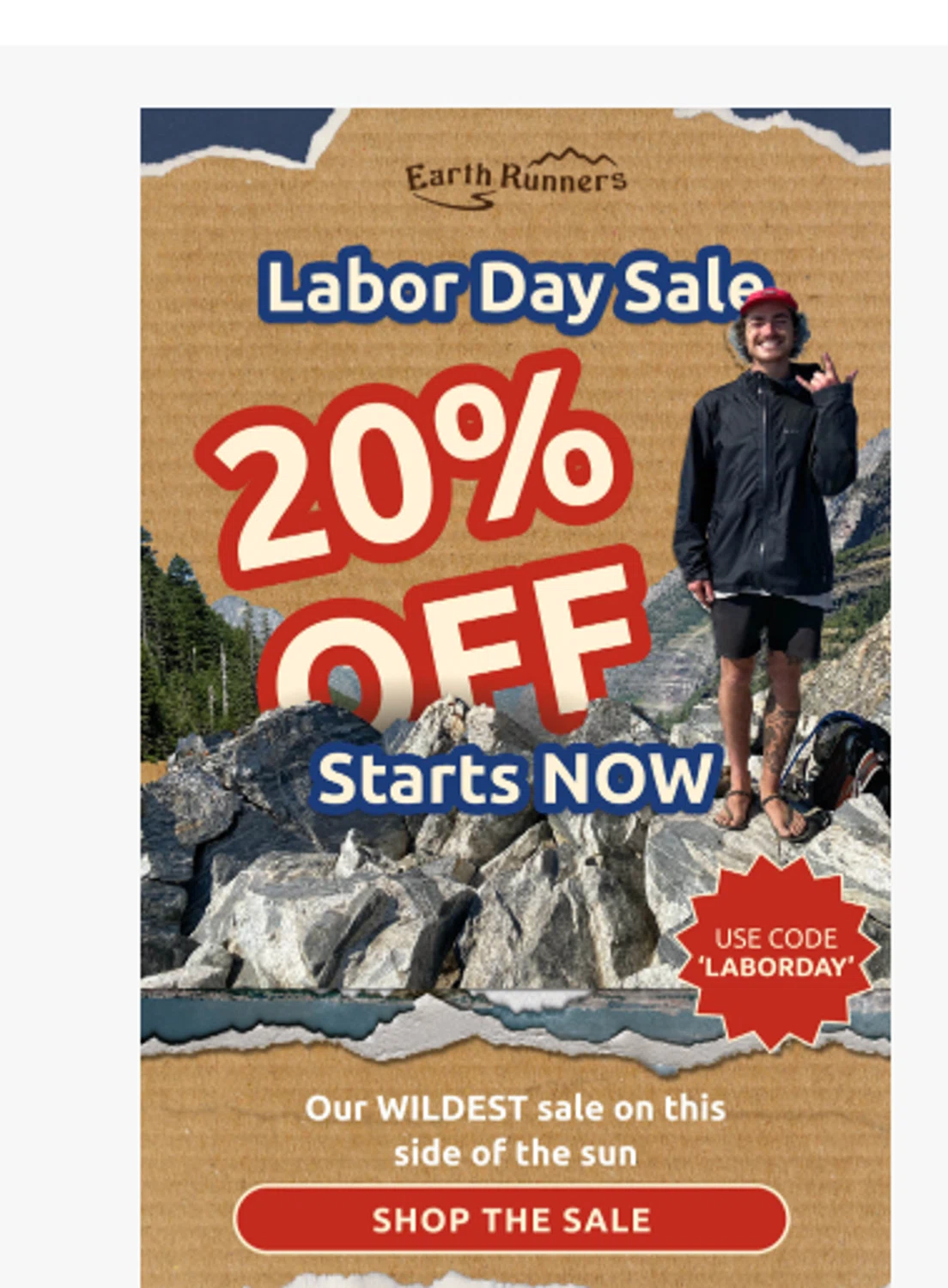 Earth Runners discount code screenshot showing code LABORDAY applied at Earth Runners checkout page. Uploaded by SimplyCodes community member Holaaa on Aug 25, 2025