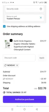 NEWDAY coupon verification screenshot