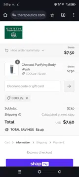 Cool24 coupon verification screenshot