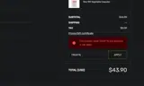 TREAT15 coupon verification screenshot
