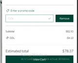 Earthworks Health coupon verification screenshot