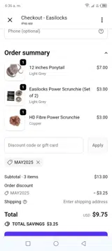 May2025 coupon verification screenshot
