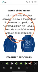 Hoodie20 coupon verification screenshot