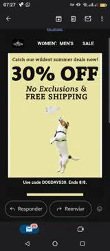 DOGDAYS30 coupon verification screenshot