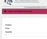 WOMENS coupon verification screenshot