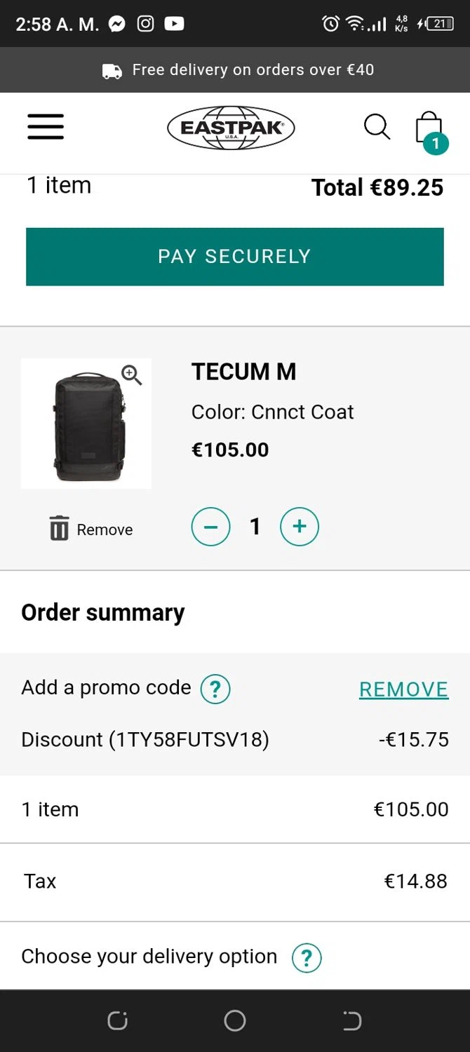 Eastpak Promo Codes 15 Off October 2024