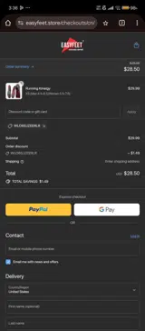 WLO6SJZEERLR coupon verification screenshot