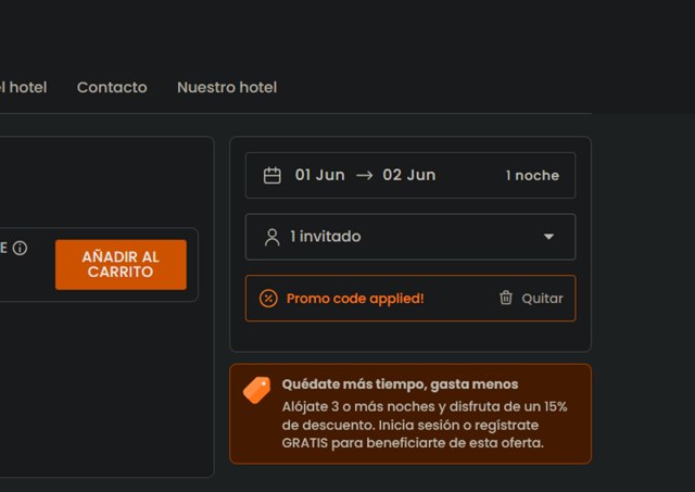 EasyHotel checkout page showing EasyHotel promo code box | Screenshot taken by SimplyCodes community member on May 31, 2025