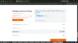 easyJet holidays coupon verification screenshot