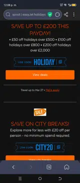 HOLIDAY coupon verification screenshot