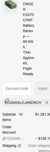 EASYLONGER coupon verification screenshot