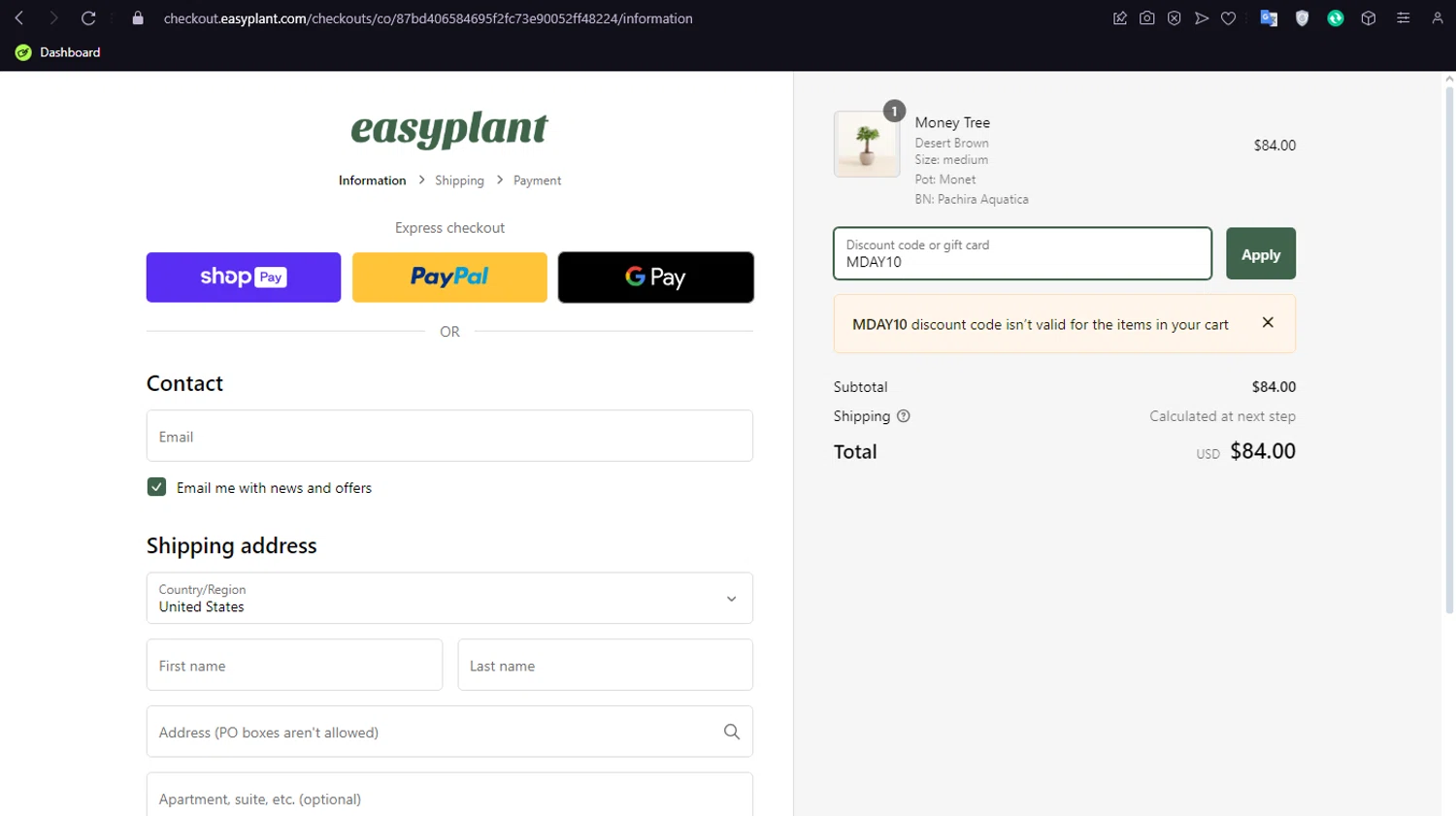 Easyplant Discount Codes 10 Off October 2024