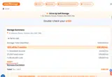 Easy Storage coupon verification screenshot