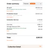easyStorage coupon verification screenshot
