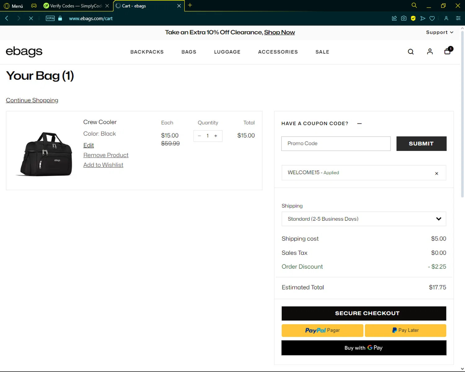 eBags Coupons - 15% Off | January 2025