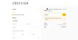 EBDesign coupon verification screenshot