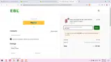 EBL2500 coupon verification screenshot