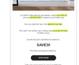 SAVE30 coupon verification screenshot