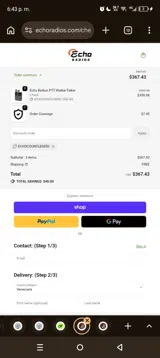 ECHOCOUNTLESS50 coupon verification screenshot