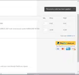 WELCOME20 coupon verification screenshot