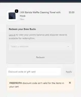 FREEFROTH coupon verification screenshot