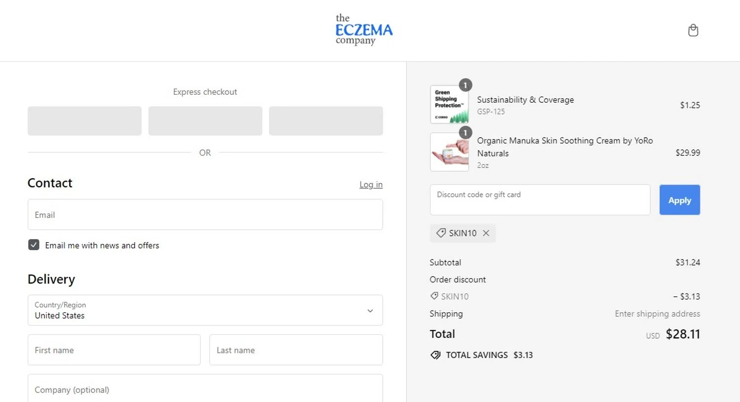 how to use The ECZEMA Company coupons
