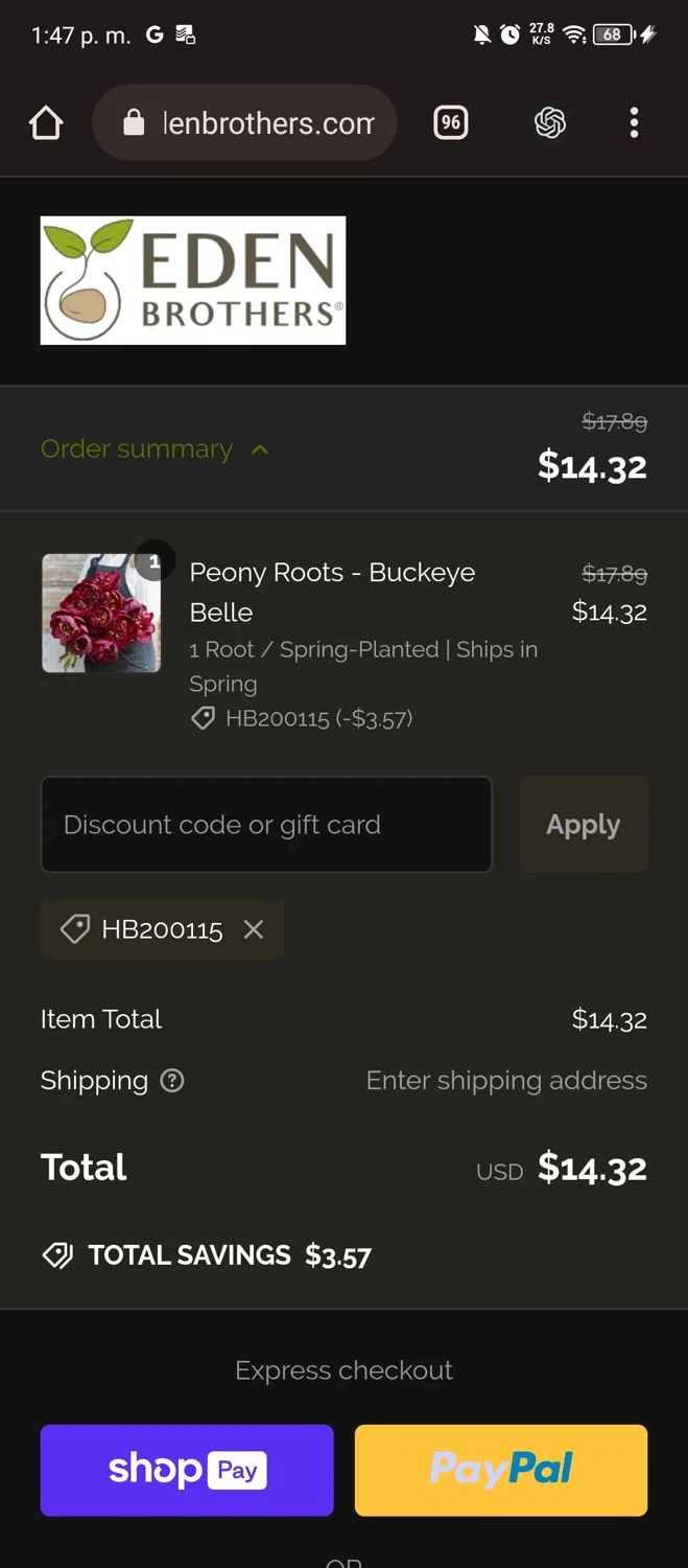 EDEN Brothers Coupons 20 Off January 2025