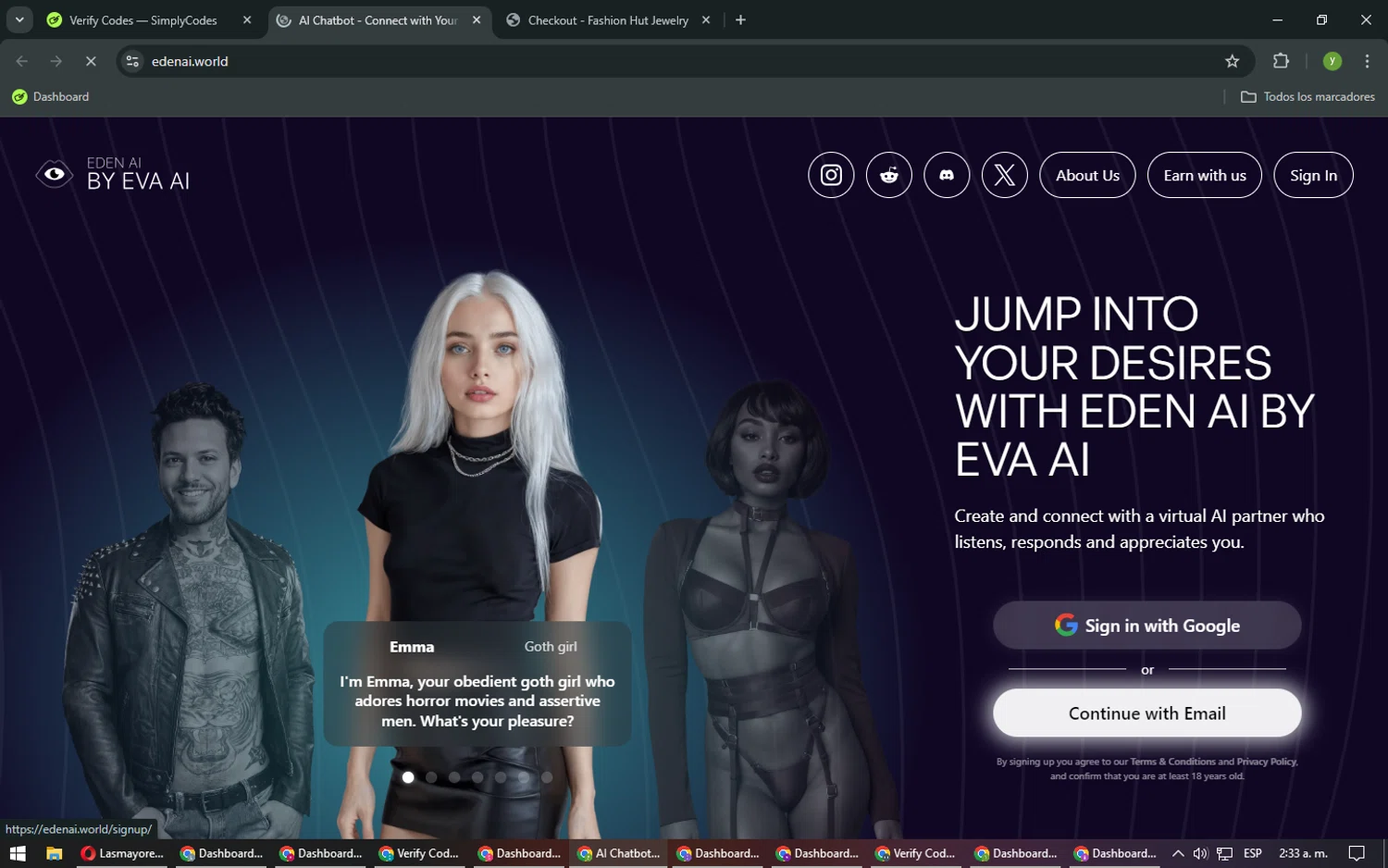 EDEN AI by EVA AI checkout page showing EDEN AI by EVA AI promo code box | Screenshot taken by SimplyCodes community member on Jan 16, 2025
