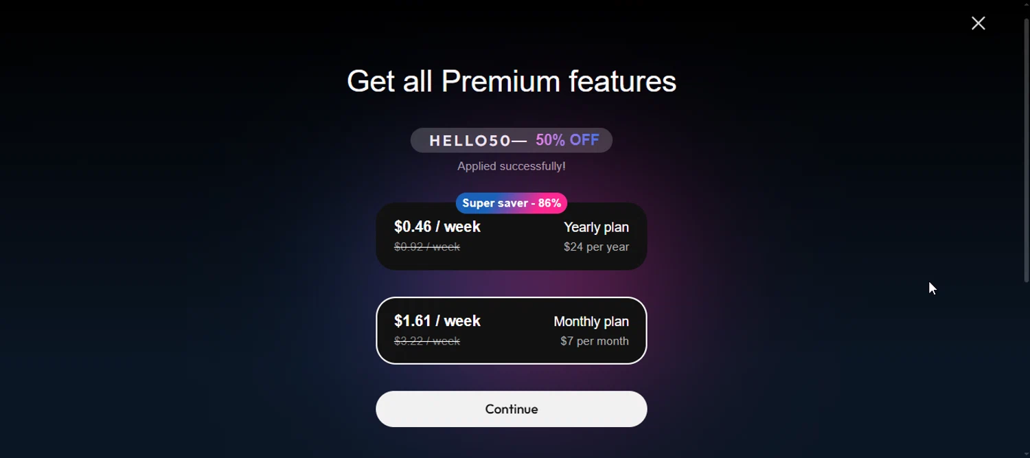 EDEN AI by EVA AI checkout page showing EDEN AI by EVA AI promo code box | Screenshot taken by SimplyCodes community member on Jul 23, 2025