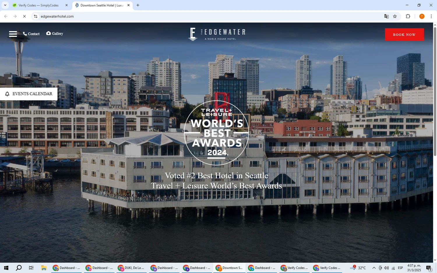 The Edgewater promo code screenshot showing code WOWS applied at The Edgewater checkout page. Uploaded by SimplyCodes community member EpicHero3141 on Mar 31, 2025
