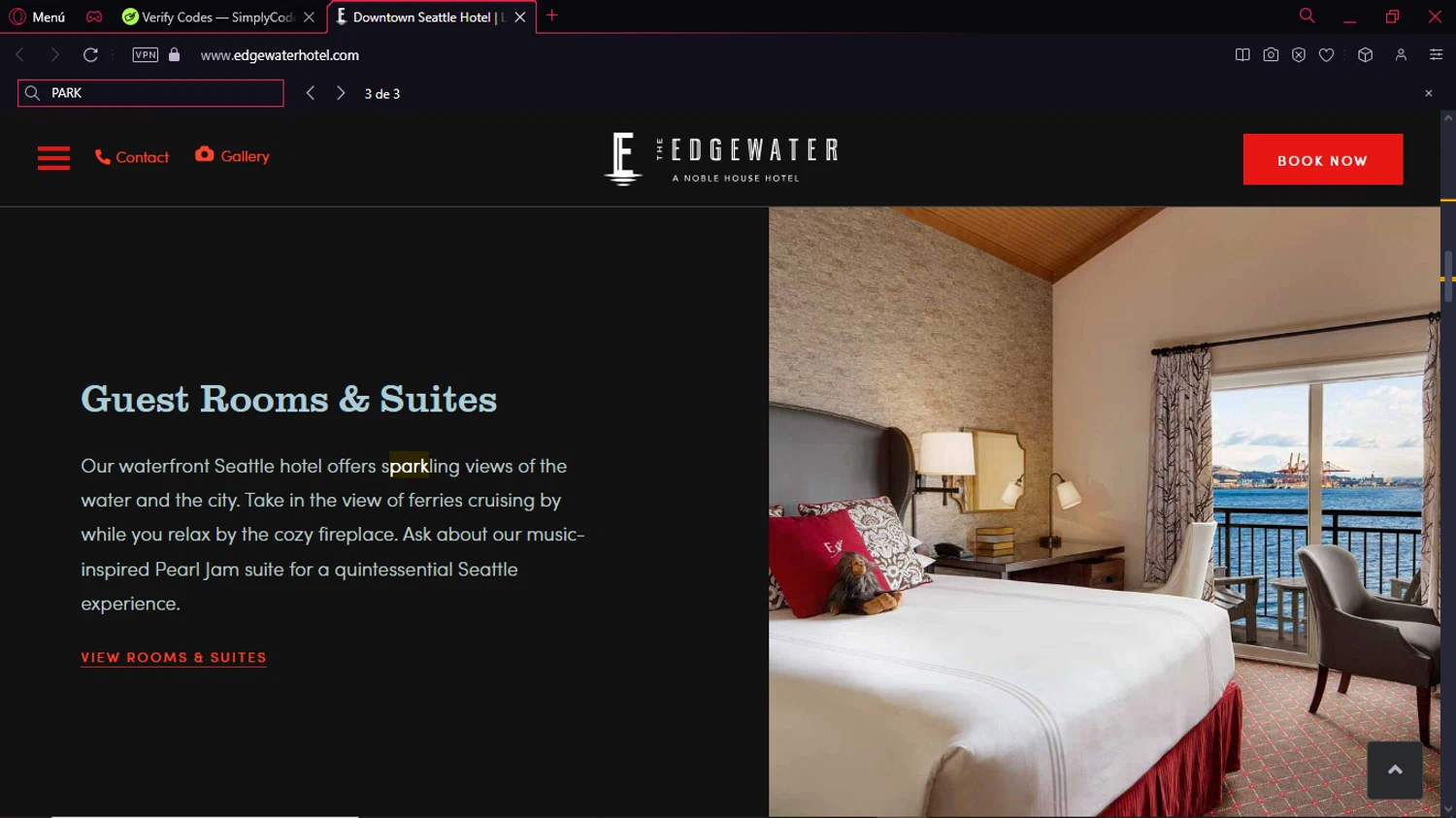 The Edgewater promo code screenshot showing code PARK applied at The Edgewater checkout page. Uploaded by SimplyCodes community member ExtraordinaryPioneer5969 on Jan 8, 2025