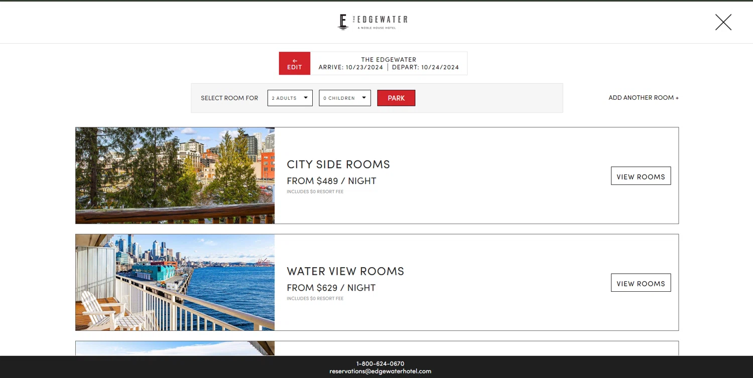 The Edgewater checkout page showing The Edgewater promo code box | Screenshot taken by SimplyCodes community member on Oct 13, 2024