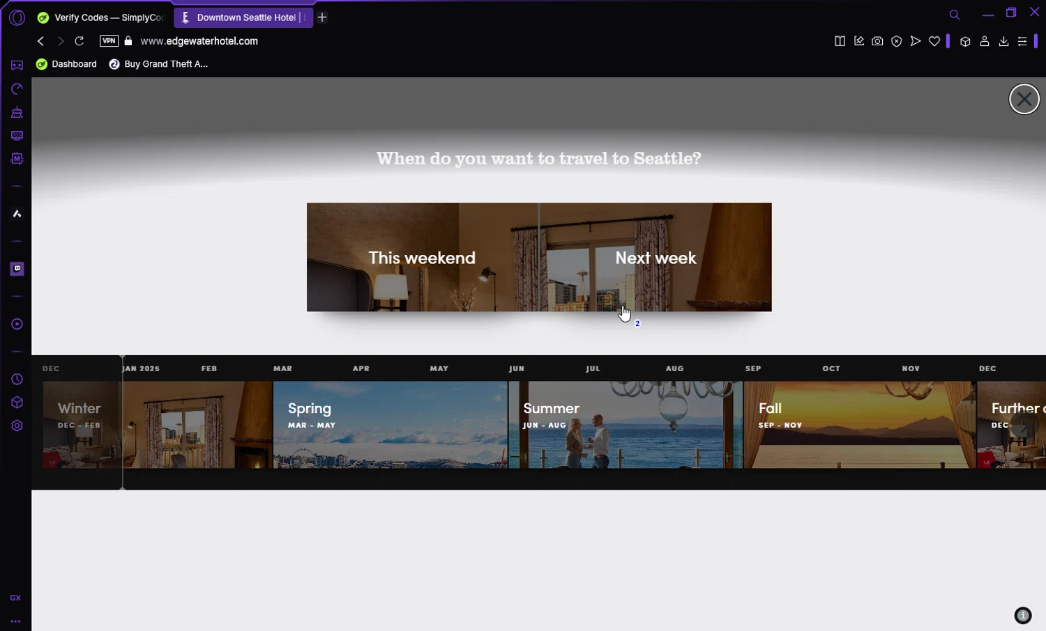 The Edgewater promo code screenshot showing code CRUISE applied at The Edgewater checkout page. Uploaded by SimplyCodes community member Darka007 on Jan 5, 2025