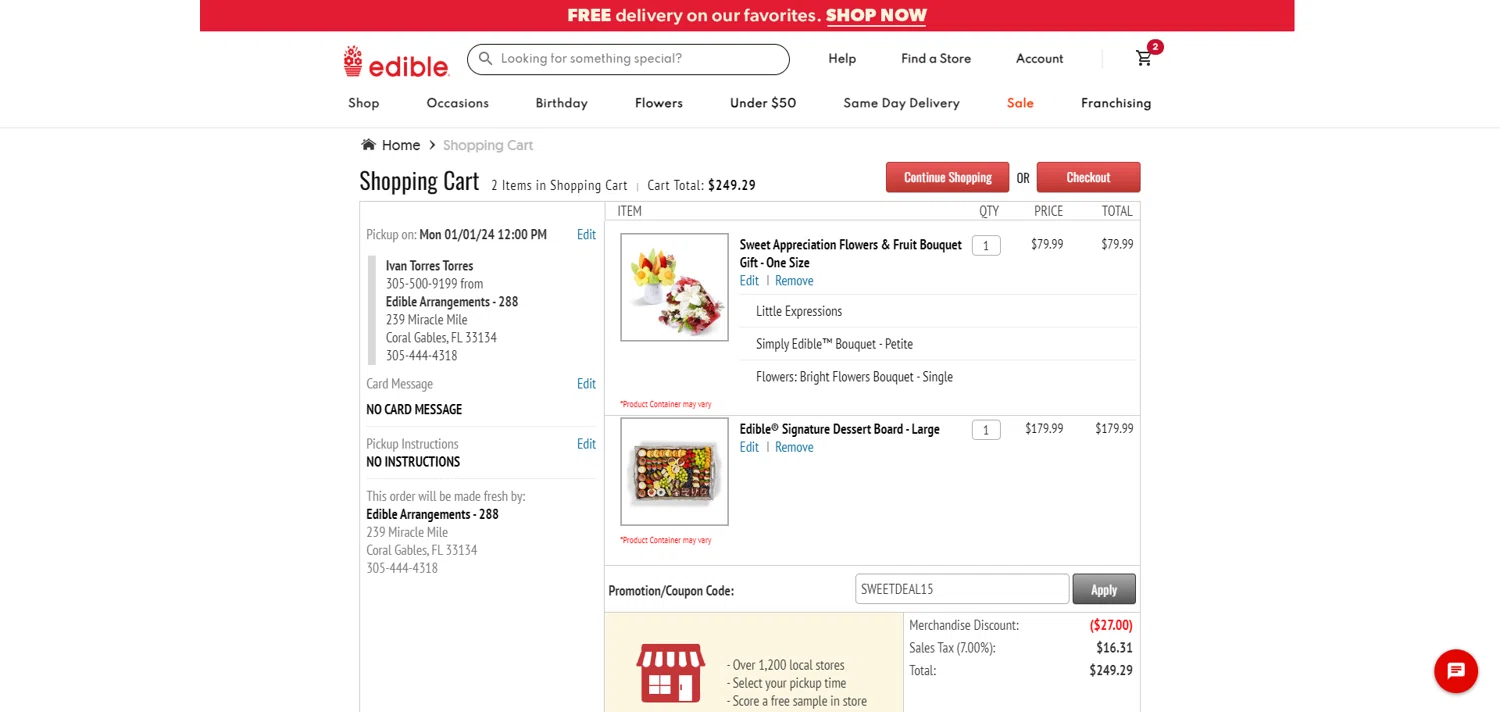 Edible Arrangements Promo Codes 25 Off January 2024