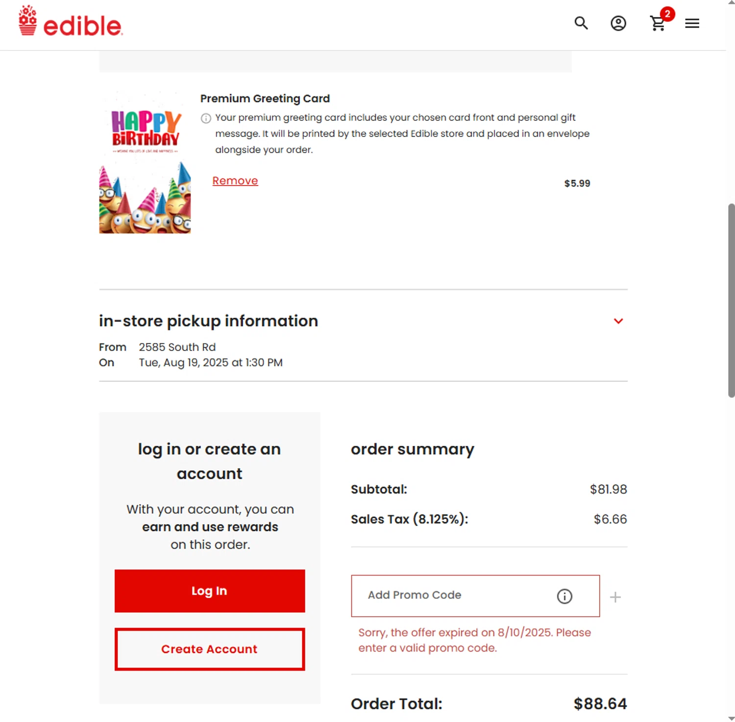 Edible Arrangements coupon code screenshot showing code WEEKEND15 applied at Edible Arrangements checkout page. Uploaded by SimplyCodes community member La_Cara_Mia on Aug 19, 2025