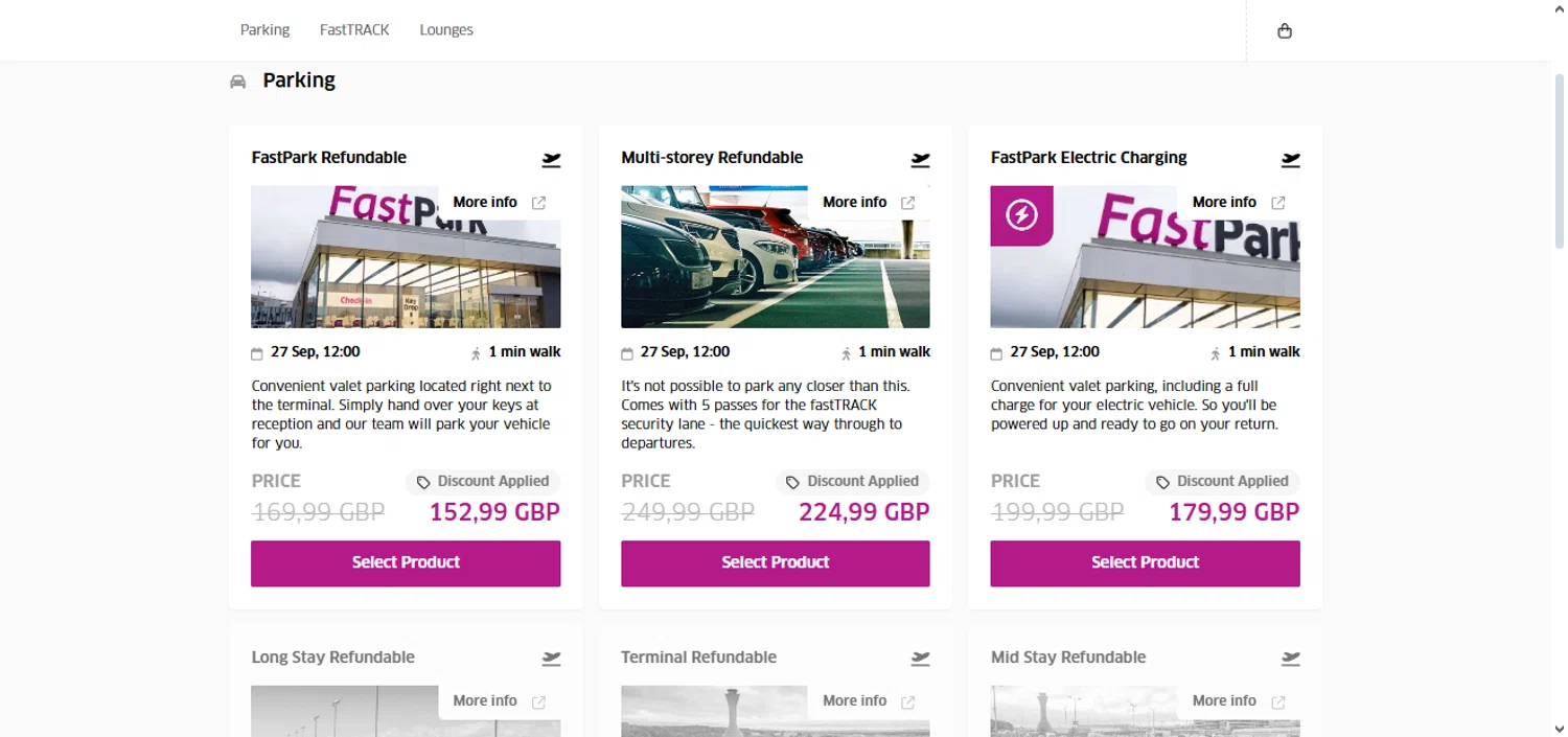 Edinburgh Airport checkout page showing Edinburgh Airport promo code box | Screenshot taken by SimplyCodes community member on Sep 26, 2025