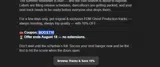 BOOST10 coupon verification screenshot