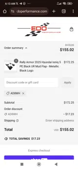 AD8WH coupon verification screenshot