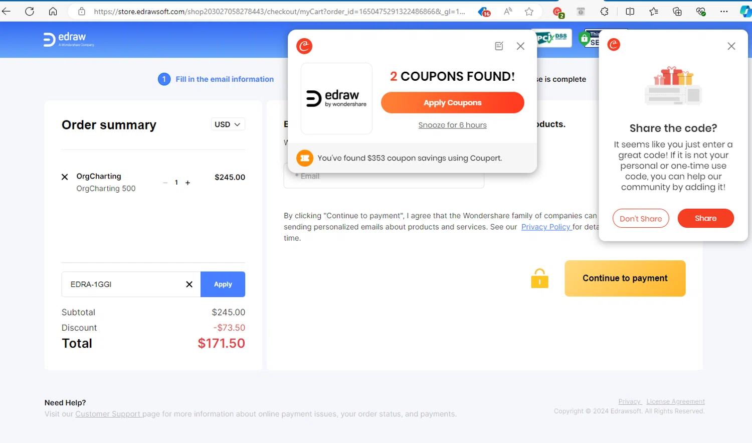 how to use EDRAW coupons